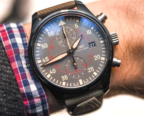 IWC Pilot’s Watch Chronograph Top Gun Miramar Hands